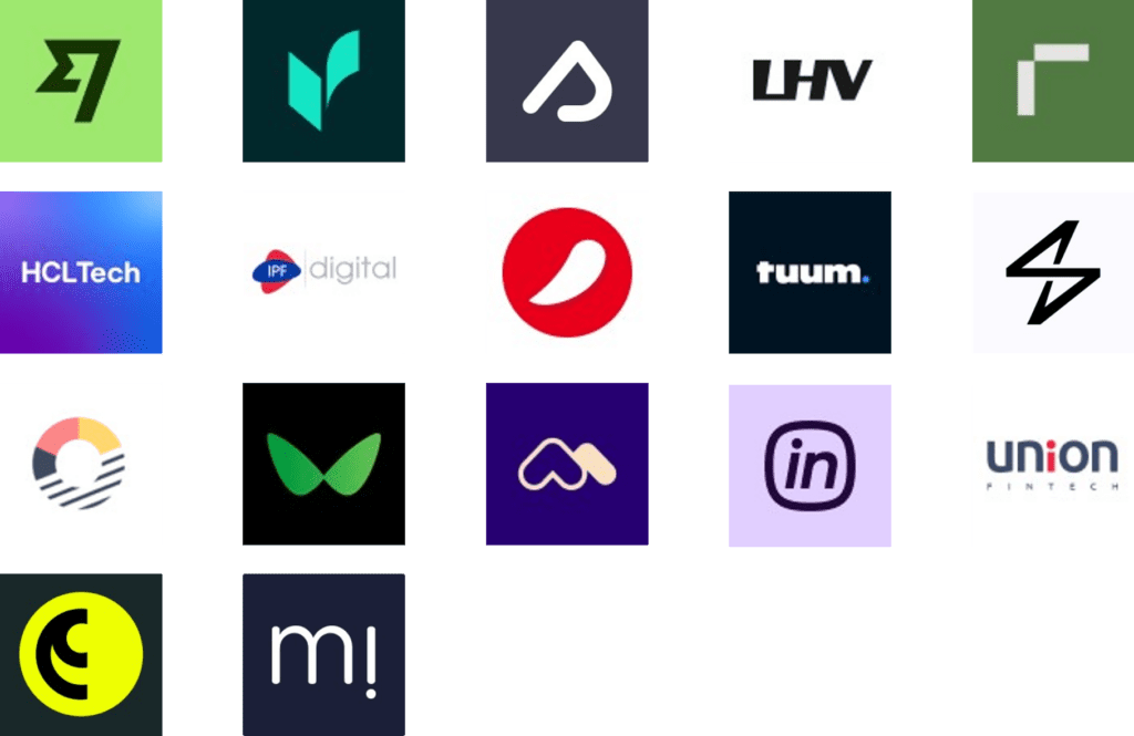 Logos for FinTech in Estonia 2025